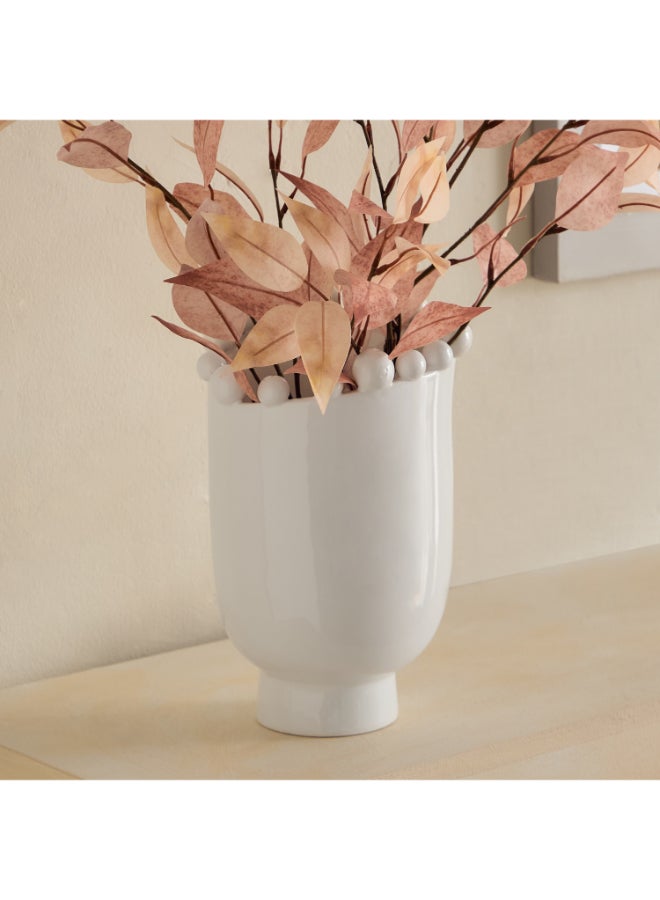 Home Box Fresco Vila Decorative Ceramic Vase - White - Image 1